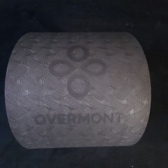 Black Overmont Yoga Back Deep Stretching Rolling Roller Foam Wheel 2 Piece Set - Picture 8 of 10